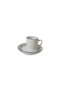 Hermia Juego de Tazas de Café de 12 Piezas - Azul, Verde y Blanco, Cerámica